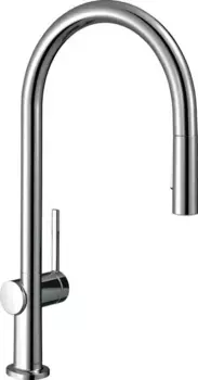 Смеситель для кухонной мойки «Hansgrohe» Talis M54 72842000 с выдвижным изливом хром