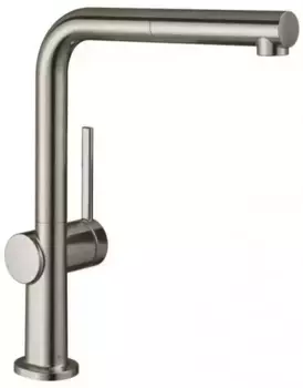 Смеситель для кухонной мойки «Hansgrohe» Talis M54 72808800 с выдвижным изливом сталь