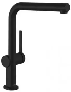 Смеситель для кухонной мойки «Hansgrohe» Talis M54 72809670 с выдвижным изливом чёрный матовый