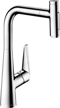 Смеситель для кухонной мойки «Hansgrohe» Talis Select M51 72823000 с выдвижным изливом хром