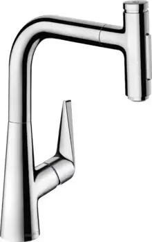 Смеситель для кухонной мойки «Hansgrohe» Talis Select M51 72824000 с выдвижным изливом хром