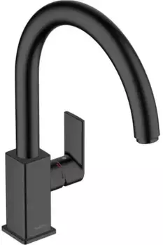 Смеситель для кухонной мойки «Hansgrohe» Vernis Shape 71871670 чёрный матовый