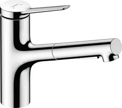 Смеситель для кухонной мойки «Hansgrohe» Zesis M33 74803000 с выдвижным изливом хром