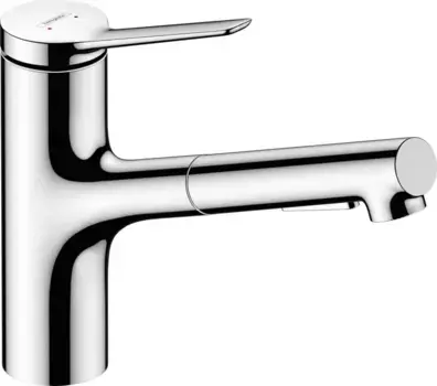 Смеситель для кухонной мойки «Hansgrohe» Zesis M33 74800000 с выдвижным изливом хром
