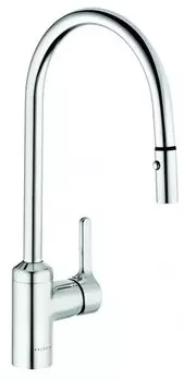 Смеситель для кухонной мойки «Kludi» Bingo Star 428520578 с выдвижным изливом хром