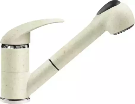 Смеситель для кухонной мойки «Lava» WEB WE 0800 VAN с выдвижным изливом vanilla