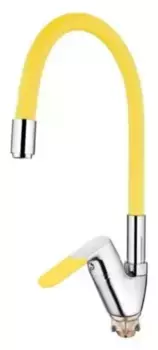Смеситель для кухонной мойки «Ledeme» L4153-4 жёлтый/хром