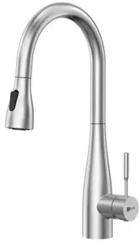 Смеситель для кухонной мойки «Lemark» Expert LM5084S с выдвижным изливом сталь
