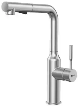 Смеситель для кухонной мойки «Lemark» Expert LM5085S с выдвижным изливом нержавеющая сталь