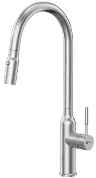 Смеситель для кухонной мойки «Lemark» Expert LM5086S с выдвижным изливом нержавеющая сталь
