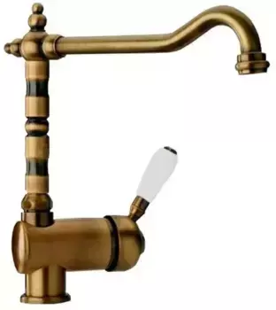 Смеситель для кухонной мойки «Paini» 64F3588ANTKM старая бронза