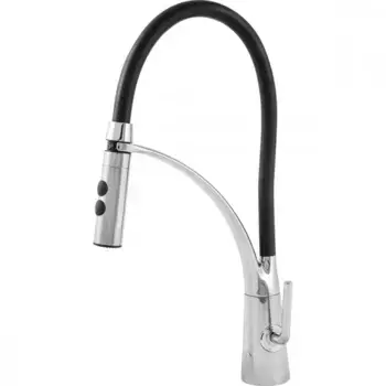 Смеситель для кухонной мойки «Paini» Barolo A9CR557LMKM хром/чёрный
