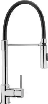 Смеситель для кухонной мойки «Paini» Cox 78CR557YOSPEKM хром/чёрный