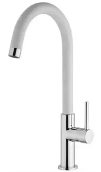 Смеситель для кухонной мойки «Paini» Sky 78CR5722LSLMKM белый гранит/хром