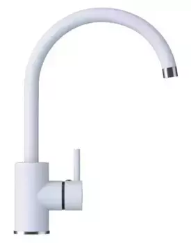 Смеситель для кухонной мойки «Polygran» Элара белый хлопок
