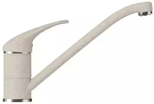 Смеситель для кухонной мойки «Polygran» Низкий кремовый