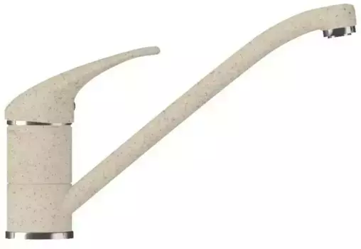 Смеситель для кухонной мойки «Polygran» Низкий опал