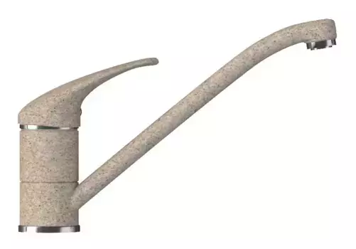 Смеситель для кухонной мойки «Polygran» Низкий песочный