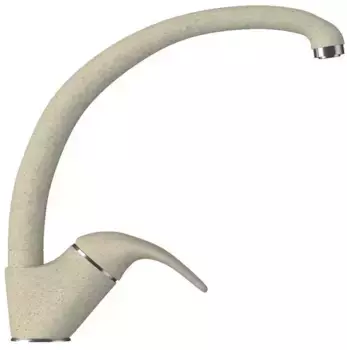 Смеситель для кухонной мойки «Polygran» Высокий опал