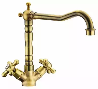 Смеситель для кухонной мойки «Remer» Liberty 43LIACEVO бронза