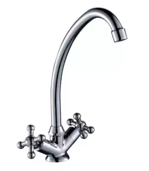 Смеситель для кухонной мойки «Rossinka» G02-71 хром