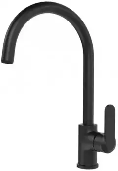 Смеситель для кухонной мойки «Santek» Линдос WH5A41008N001 чёрный матовый