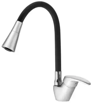Смеситель для кухонной мойки «Santek» Мавис WH5A44011C001 хром/чёрный