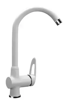 Смеситель для кухонной мойки «Ulgran» U-006-341 ультра-белый