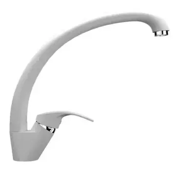 Смеситель для кухонной мойки «Ulgran» U-007-341 ультра-белый