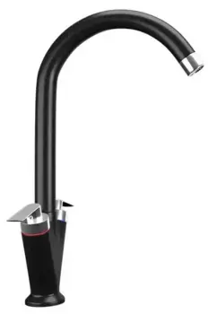 Смеситель для кухонной мойки «Ulgran» U-011-344 ультра-чёрный