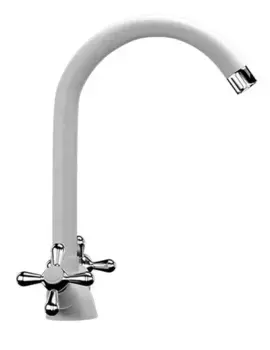 Смеситель для кухонной мойки «Ulgran» U-012-341 ультра-белый