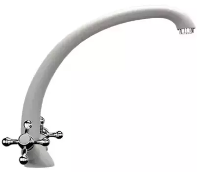 Смеситель для кухонной мойки «Ulgran» U-013-331 белый