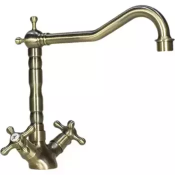 Смеситель для кухонной мойки «Ulgran» U-014 бронза