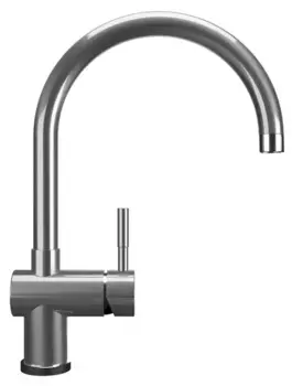 Смеситель для кухонной мойки «Ulgran» U-021-304 нержавеющая сталь