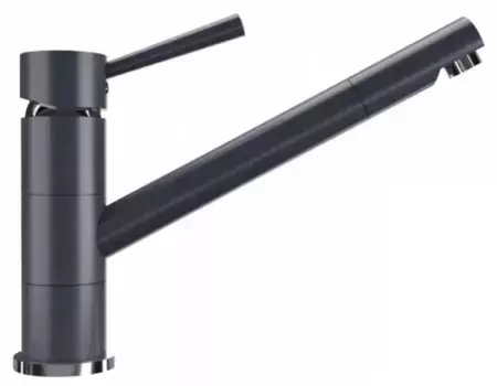 Смеситель для кухонной мойки «Ulgran» U-025-343 антрацит