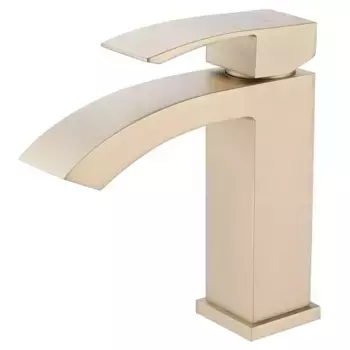 Смеситель для раковины «Abber» Wasserfall AF8610G матовое золото