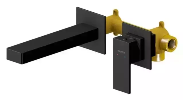 Смеситель для раковины «Акватек» Либра AQ1613MB чёрный матовый