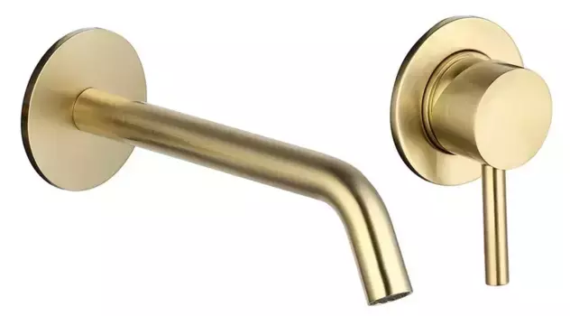 Смеситель для раковины «AQUAme» Siena AQM6215BG шлифованное золото