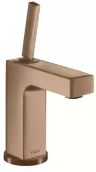 Смеситель для раковины «Axor» Citterio 39010310 с донным клапаном шлифованное красное золото