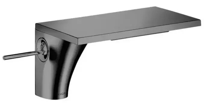 Смеситель для раковины «Axor» Massaud 18010340 с донным клапаном шлифованный чёрный хром