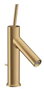 Смеситель для раковины «Axor» Starck 10111250 с донным клапаном шлифованное золото