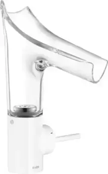 Смеситель для раковины «Axor» Starck V 12112450 с донным клапаном белый