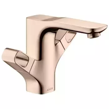 Смеситель для раковины «Axor» Urquiola 11024300 с донным клапаном полированное красное золото