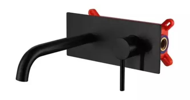 Смеситель для раковины «Berges Wasserhaus» Ventas R 076010 чёрный матовый