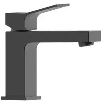 Смеситель для раковины «Bossini» Aki-M Z00707.073 с донным клапаном чёрный матовый