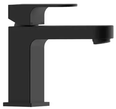 Смеситель для раковины «Bossini» Gillo-M Z00704.073 с донным клапаном чёрный матовый