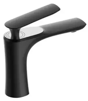 Смеситель для раковины «Bravat» F1390424BW-RUS чёрный