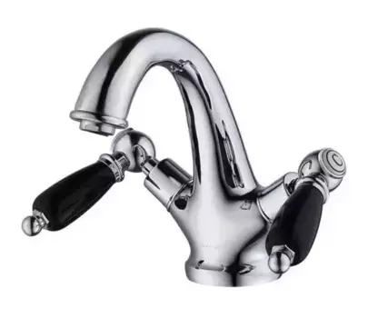 Смеситель для раковины «Caprigo» Adria Classic Black Edition 03B-520-crm хром