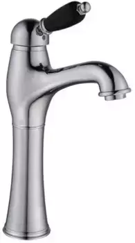 Смеситель для раковины «Caprigo» Adria Uno Black Edition 02B-525-crm с донным клапаном хром