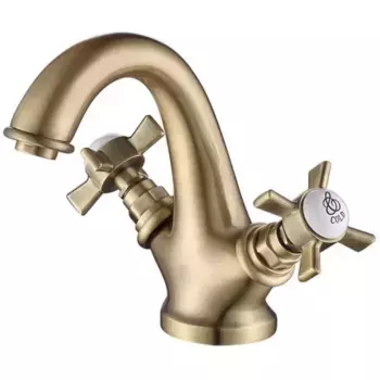 Смеситель для раковины «Caprigo» Bristol 21-520-vot с донным клапаном бронза